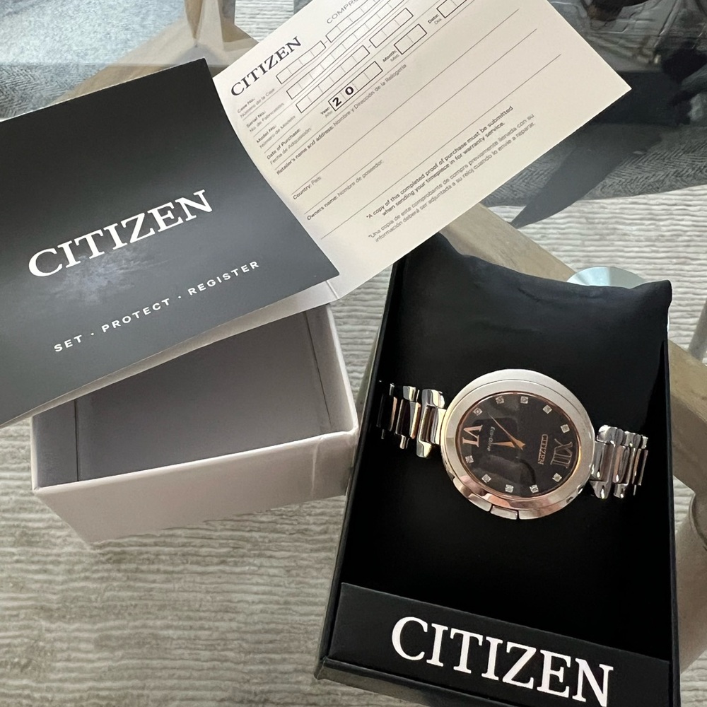 Citizen women’s Black and Silver Watch